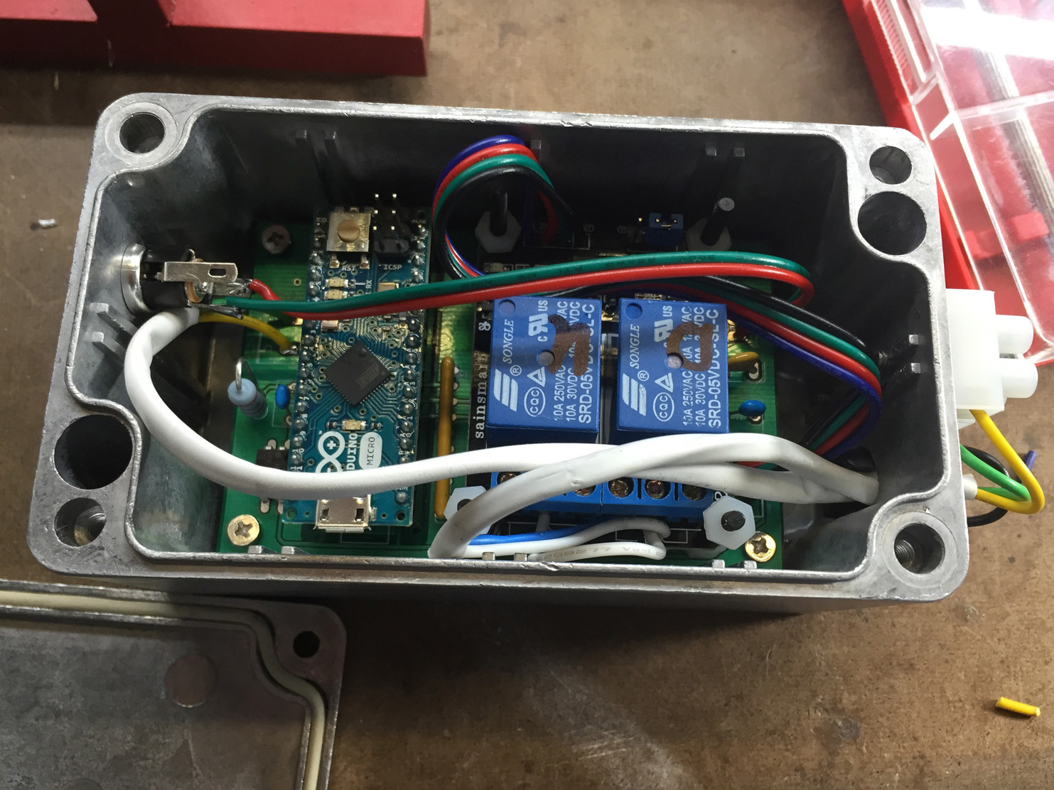 Automatic projector screen lower/raise control